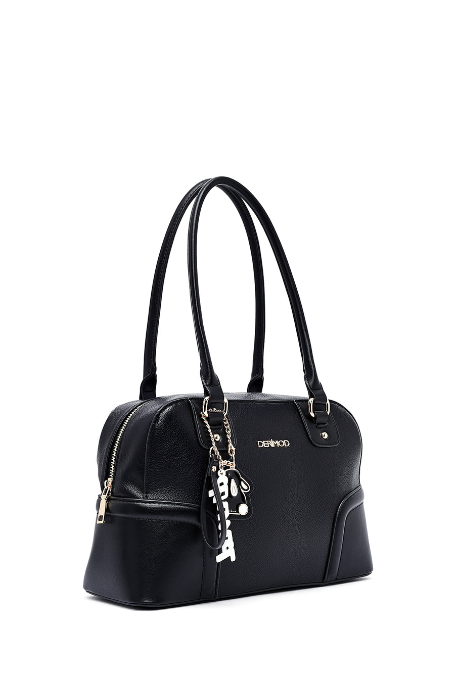 Women's Black Accessory Detailed Shoulder Bag
