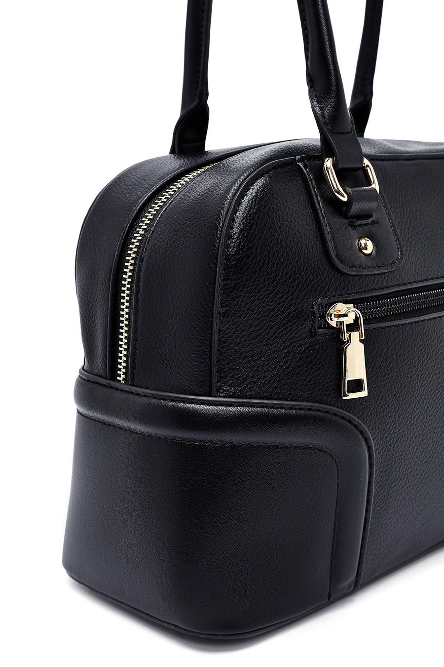 Women's Black Accessory Detailed Shoulder Bag