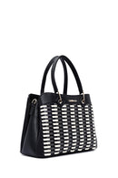 Kadın Siyah Uzun Askılı Örgü Kol Çantası | Derimod