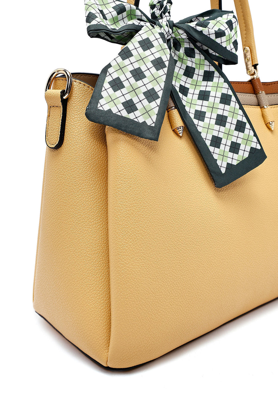 Women's Yellow Long Strap Accessory Handbag