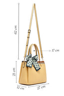 Kadın Sarı Uzun Askılı Aksesuarlı Kol Çantası | Derimod