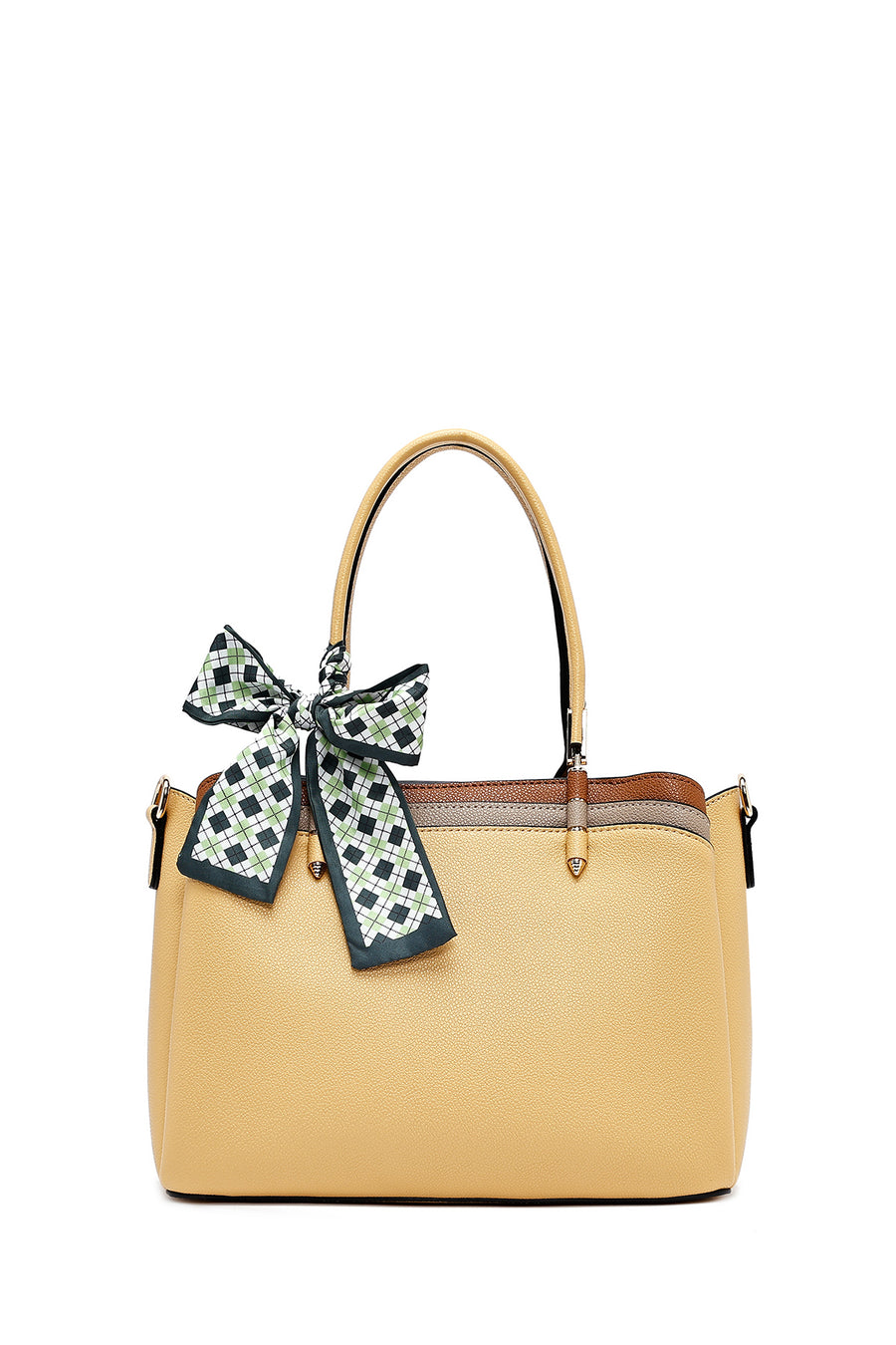 Women's Yellow Long Strap Accessory Handbag