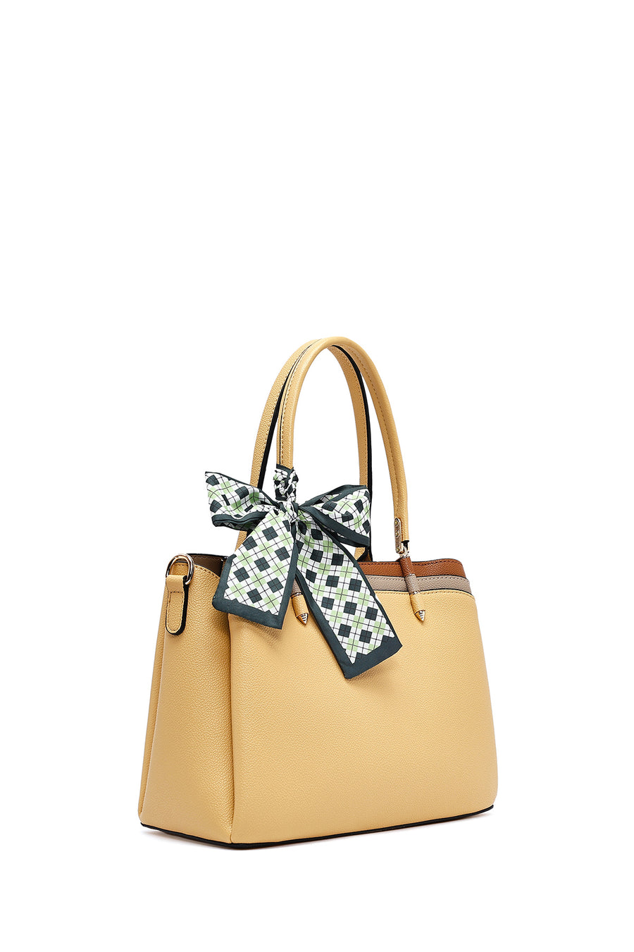 Women's Yellow Long Strap Accessory Handbag