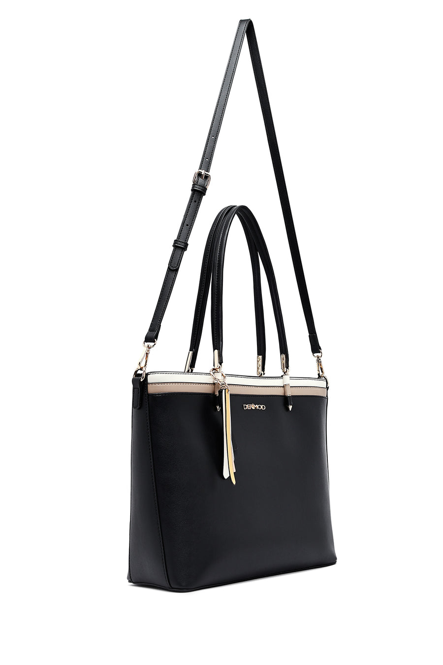 Women's Black Long Strap Shoulder Bag