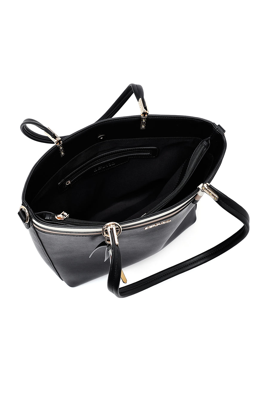 Women's Black Long Strap Shoulder Bag