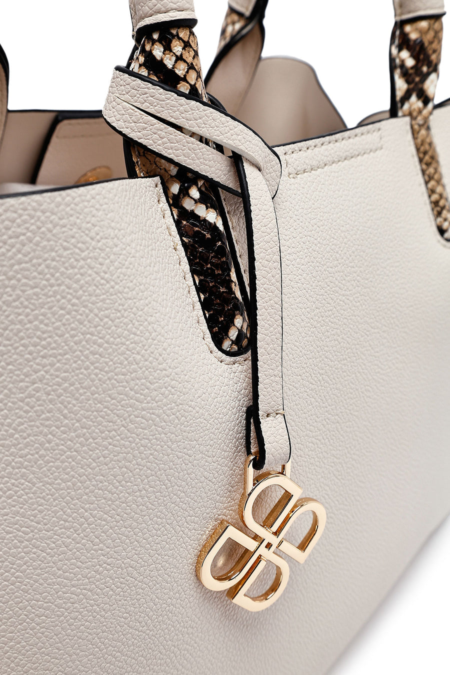 Women's White Long Strap Classic Handbag