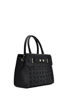 Kadın Siyah Uzun Askılı Örgü Klasik Kol Çantası | Derimod