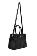 Kadın Siyah Uzun Askılı Örgü Klasik Kol Çantası | Derimod