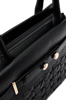 Kadın Siyah Uzun Askılı Örgü Klasik Kol Çantası | Derimod