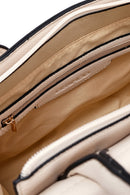 Kadın Krem Uzun Askılı Örgü Klasik Kol Çantası | Derimod