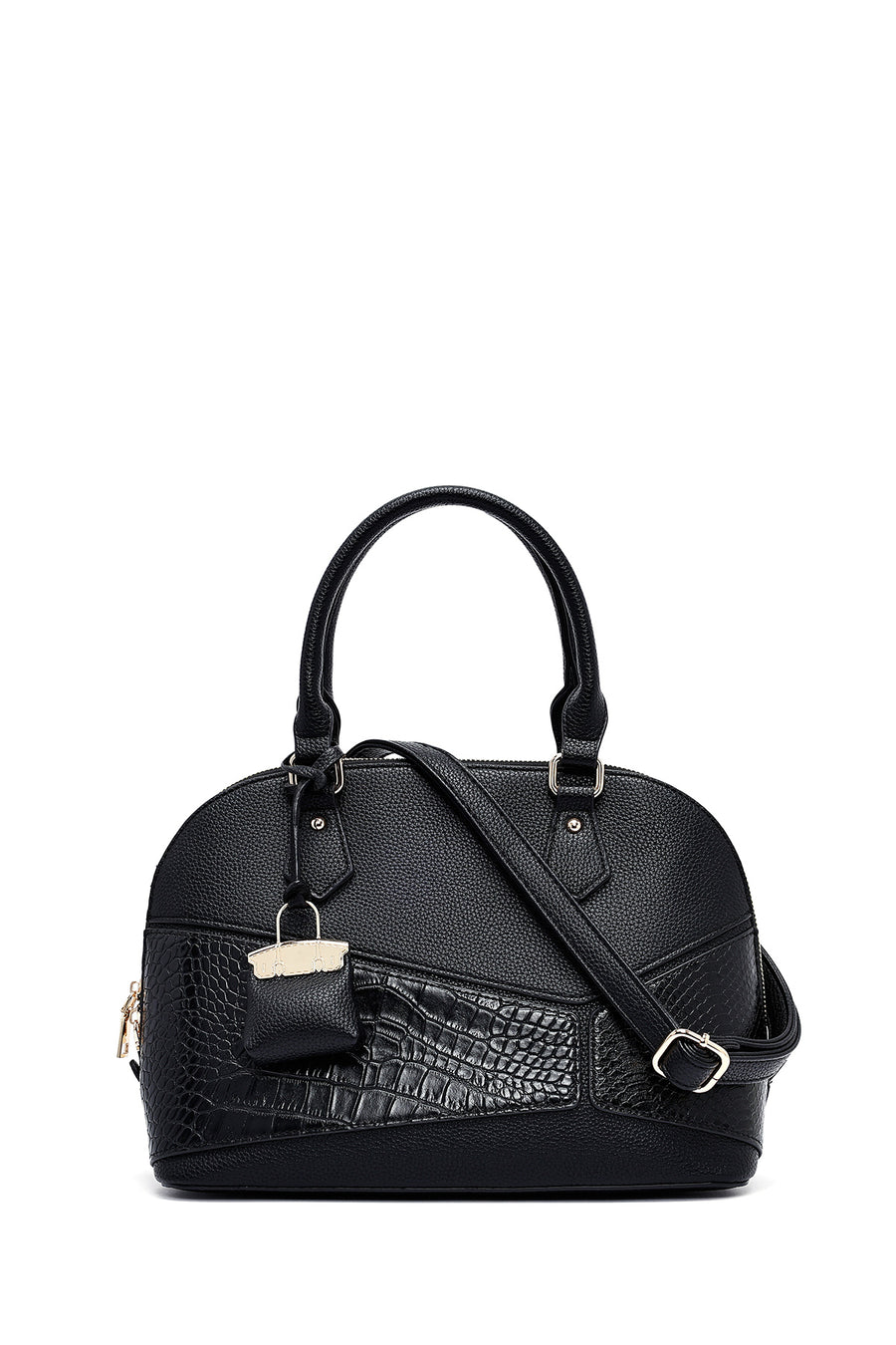 Women's Black Long Strap Classic Handbag 25SBD286514 | Derimod