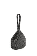 Kadın Siyah Taşlı Mini Abiye Kol Çantası | Derimod