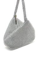Women's Silver Stone Mini Evening Clutch Bag | Derimod