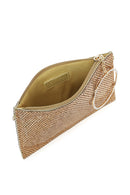 Women's Gold Stone Long Chain Strap Evening Clutch Bag | Derimod