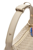 Kadın Bej Aksesuarlı Örgü Mini Kol Çantası | Derimod