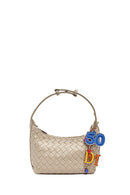 Kadın Bej Aksesuarlı Örgü Mini Kol Çantası | Derimod