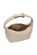 Kadın Bej Aksesuarlı Örgü Mini Kol Çantası | Derimod