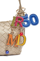 Kadın Bej Aksesuarlı Örgü Mini Kol Çantası | Derimod