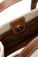 Kadın Bej Uzun Askılı Kumaş Çapraz Çanta | Derimod