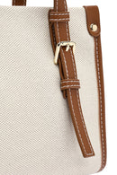 Kadın Bej Uzun Askılı Kumaş Çapraz Çanta | Derimod