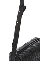 Kadın Siyah Örgülü Çapraz Çanta | Derimod