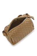 Kadın Vizon Örgülü Çapraz Çanta | Derimod