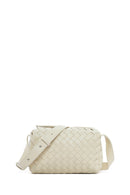 Women's Cream Knitted Crossbody Bag | Derimod