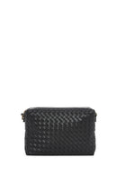 Kadın Siyah Örgülü Çapraz Çanta | Derimod