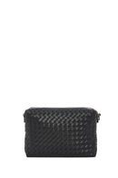 Kadın Siyah Örgülü Çapraz Çanta | Derimod