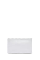 Kadın Beyaz Uzun Zincir Askılı Örgülü Portföy Çanta | Derimod