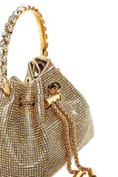 Kadın Bej Uzun Zincir Askılı Taşlı Mini Abiye Kol Çantası | Derimod