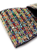 Kadın Çok Renkli Uzun Askılı Taşlı Mini Abiye Kutu Portföy Çanta | Derimod