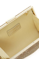 Kadın Altın Uzun Askılı Taşlı Mini Portföy Çanta | Derimod