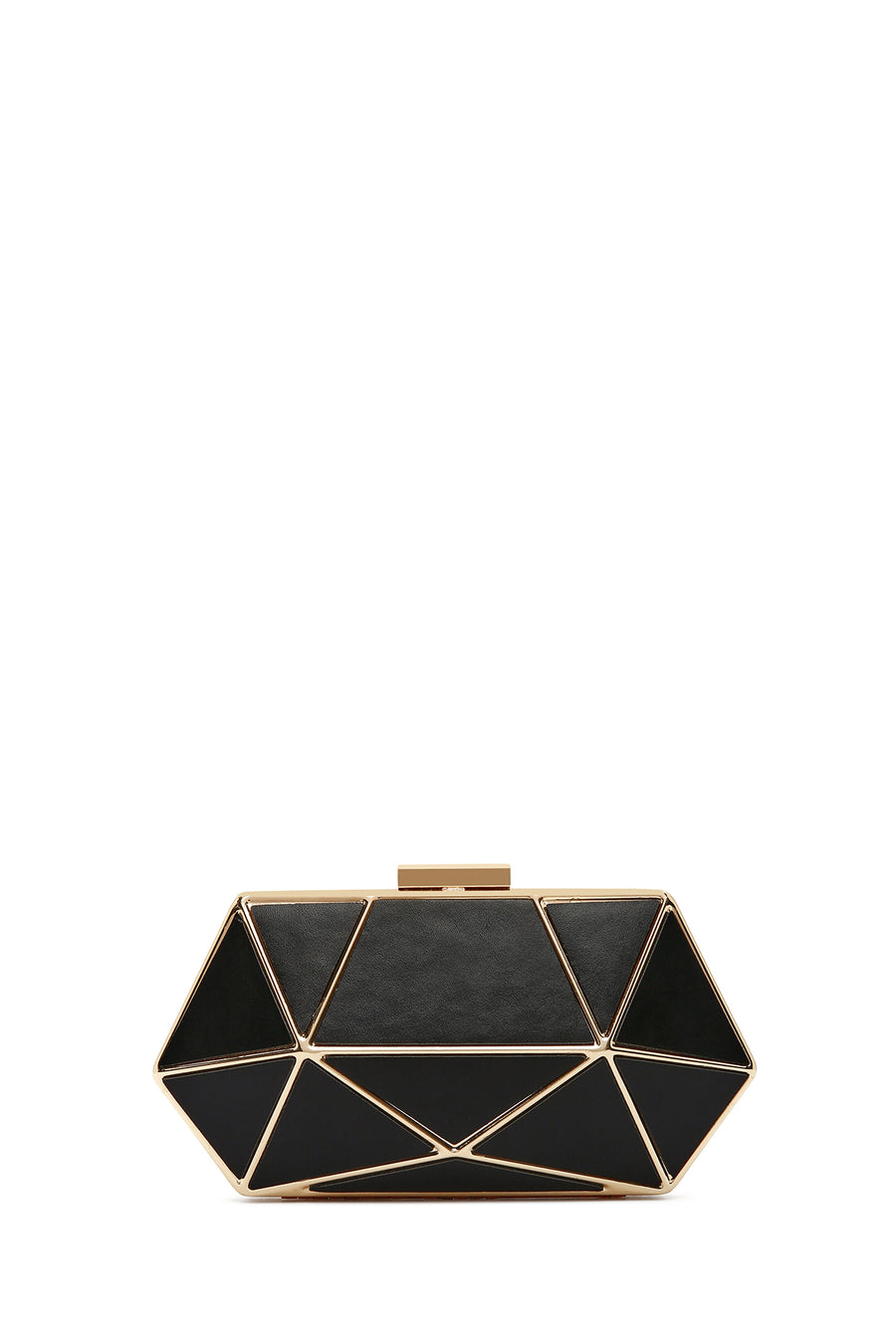 Women's Black Long Chain Strap Mini Box Evening Bag