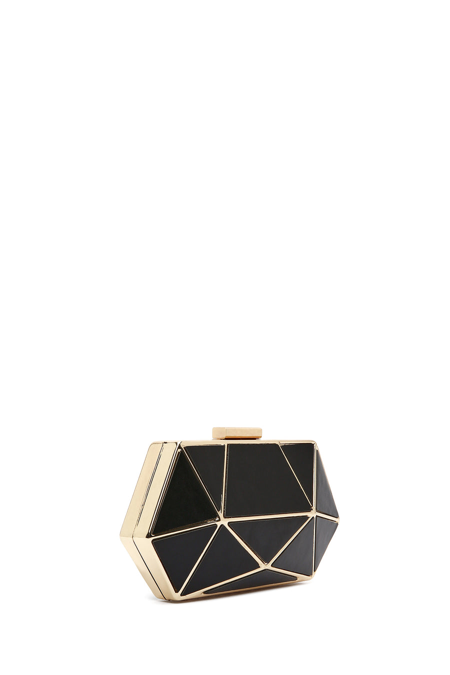 Women's Black Long Chain Strap Mini Box Evening Bag
