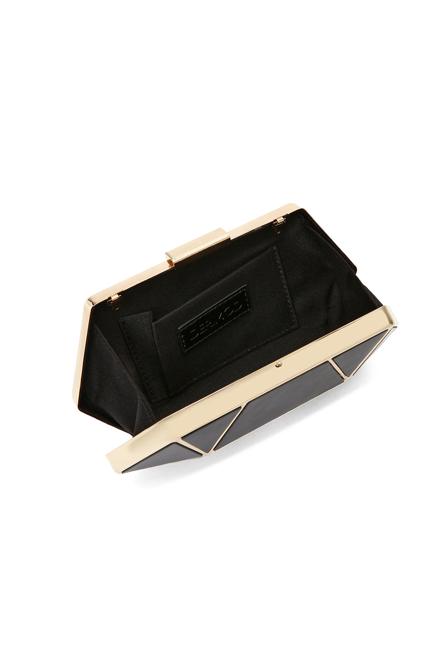 Women's Black Long Chain Strap Mini Box Evening Bag