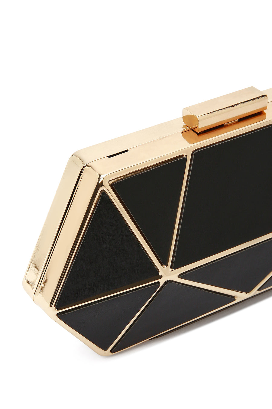 Women's Black Long Chain Strap Mini Box Evening Bag