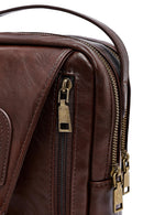 Erkek Kahverengi Mini Çapraz Çanta | Derimod