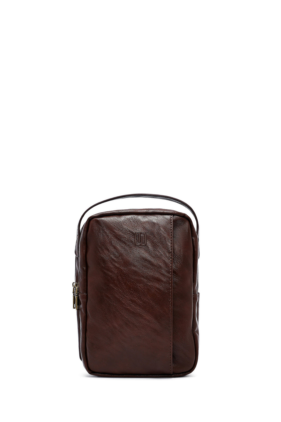Men's Brown Mini Crossbody Bag