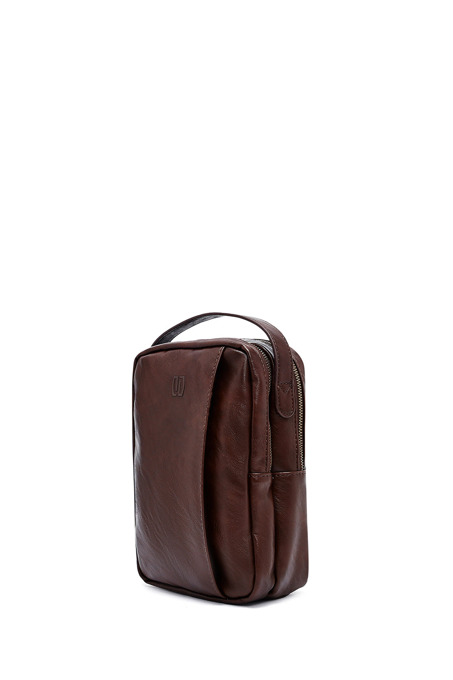Men's Brown Mini Crossbody Bag
