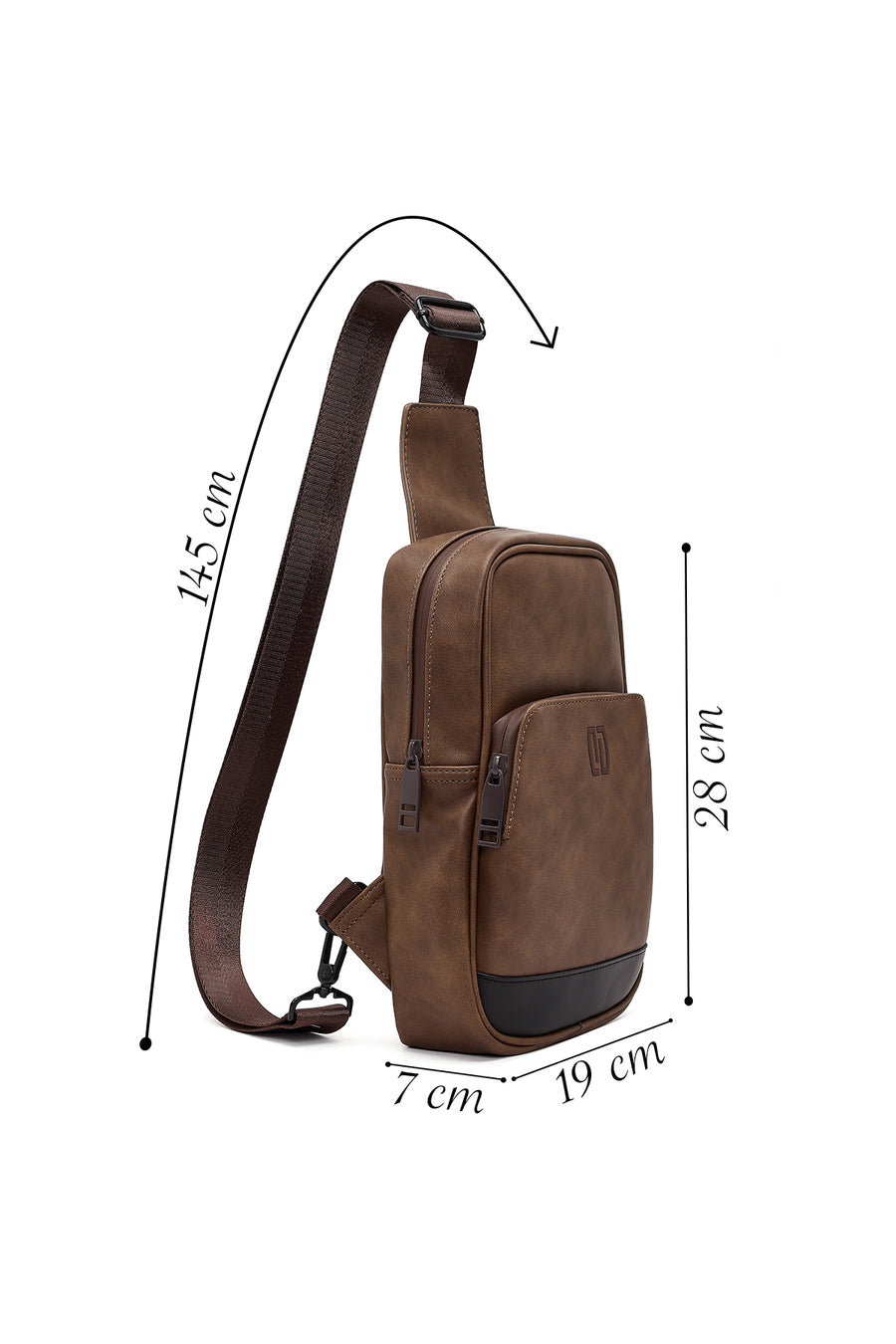 Men's Brown Crossbody Bag