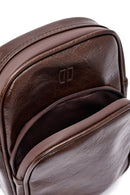 Men's Brown Mini Crossbody Bag | Derimod
