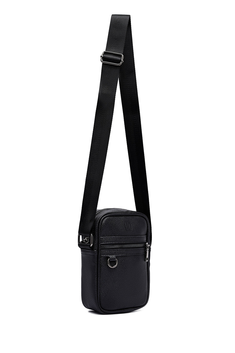 Men's Black Messenger Bag