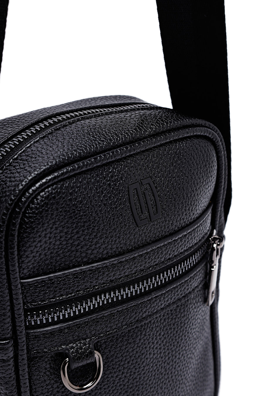 Men's Black Messenger Bag