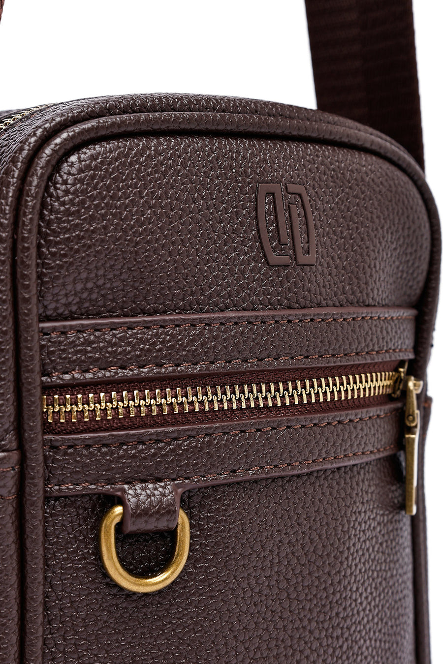 Men's Brown Messenger Bag