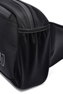 Erkek Siyah Kumaş Mini Bel Çantası | Derimod