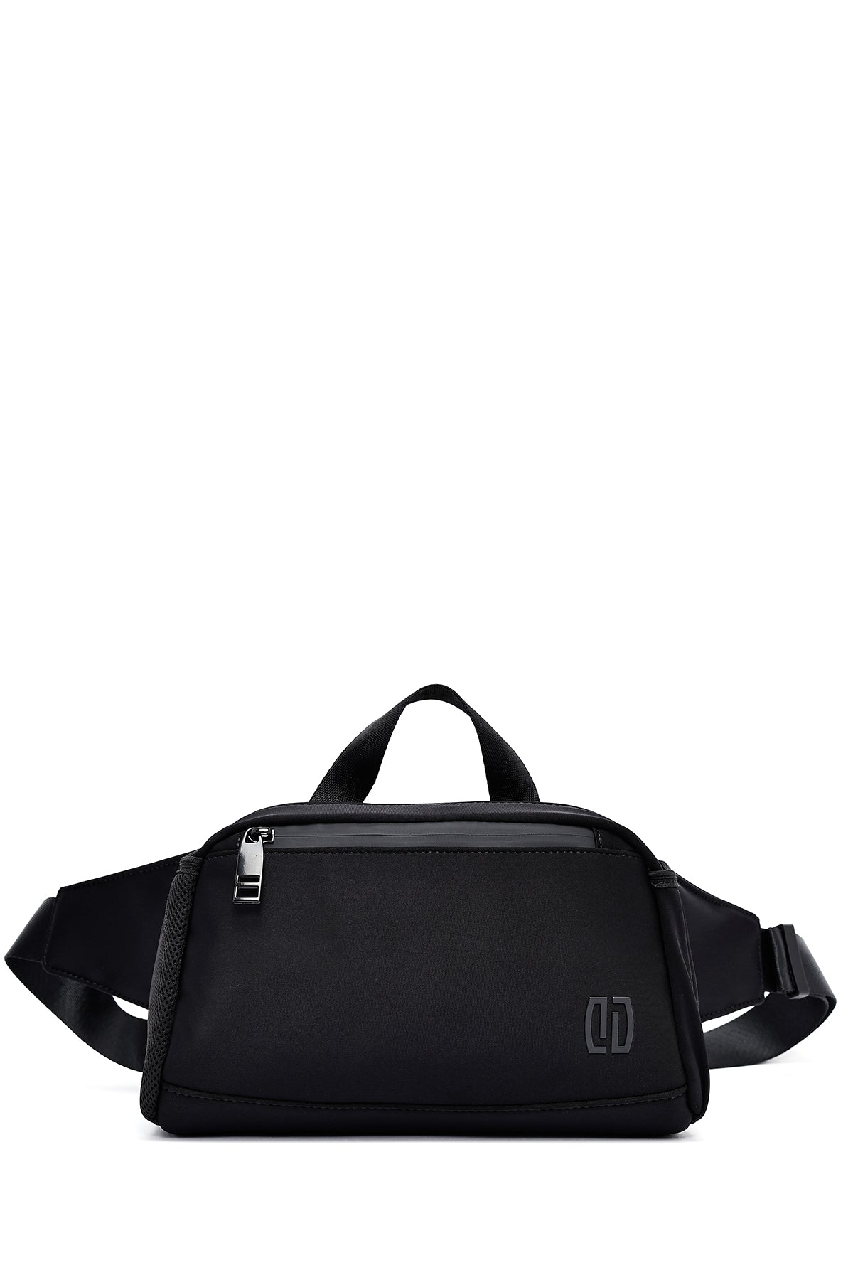 Erkek Siyah Kumaş Mini Bel Çantası