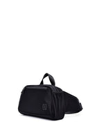 Erkek Siyah Kumaş Mini Bel Çantası | Derimod