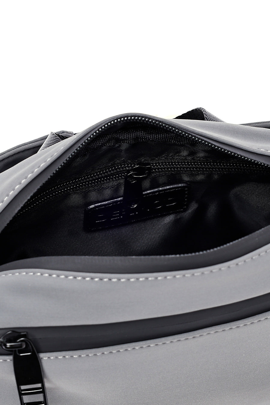 Men's Gray Fabric Mini Waist Bag