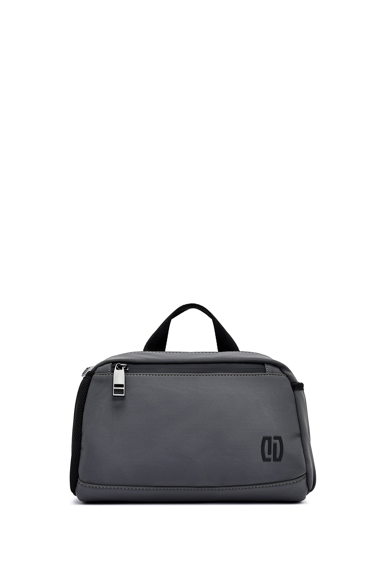 Erkek Gri Kumaş Mini Bel Çantası